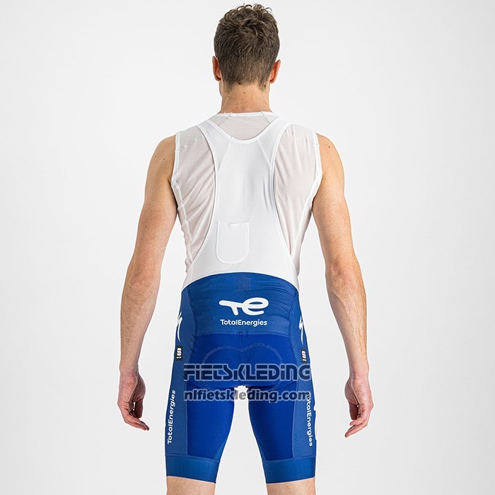 2022 Fietskleding Direct Energie Wit Geel Blauw Korte Mouwen en Koersbroek